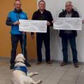 Remise des cheques aux associations