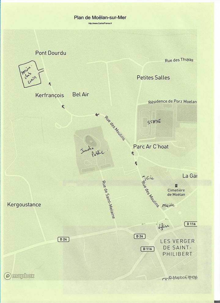 Terrain route des moulins a moelan sur mer